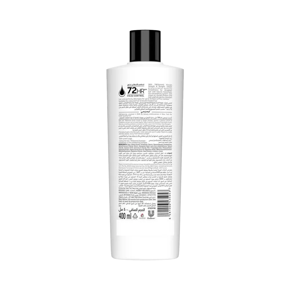 TRESemme Keratin Smooth & Straight Conditioner - 400 ml thumbnail 2