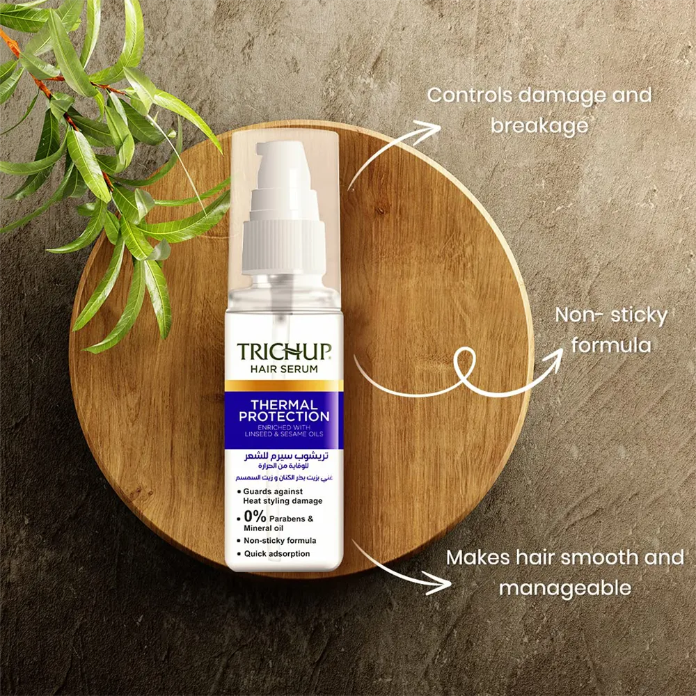 Trichup Thermal Protection Hair Serum - 60 ml thumbnail 3