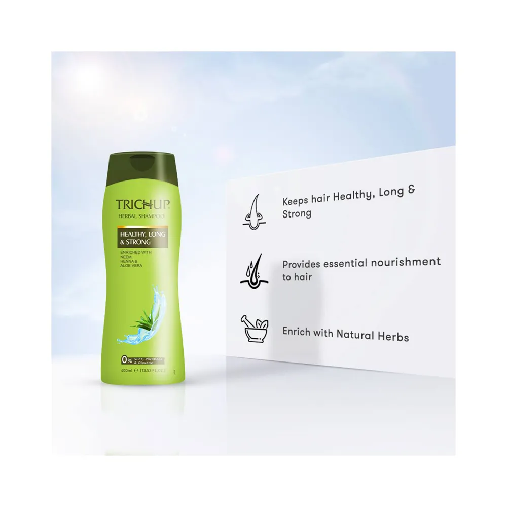 Trichup Healthy, Long & Strong Shampoo - 400 ml thumbnail 3