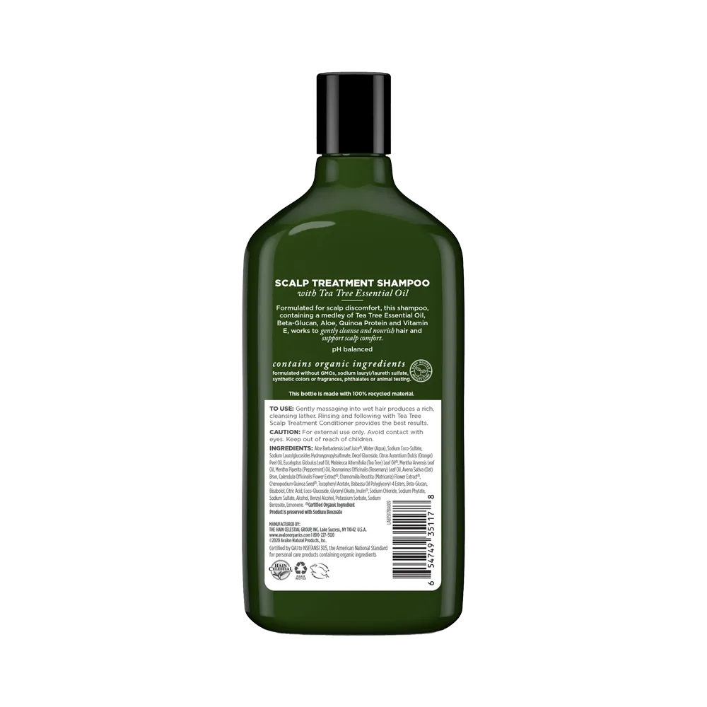 Avalon Organics Scalp Treatment Tea Tree Shampoo - 325 ml thumbnail 2