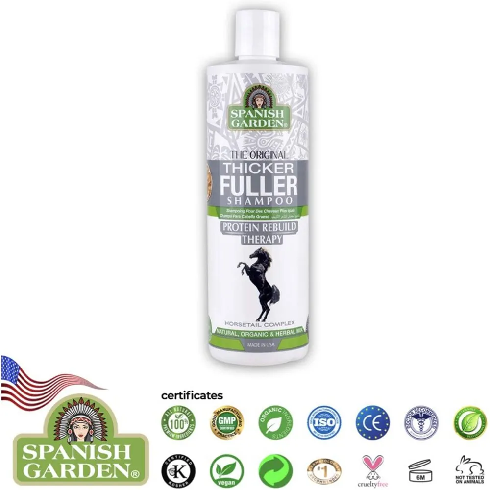 Spanish Garden Protein Rebuild Therapy Thicker Fuller Shampoo - 450 ml thumbnail 3