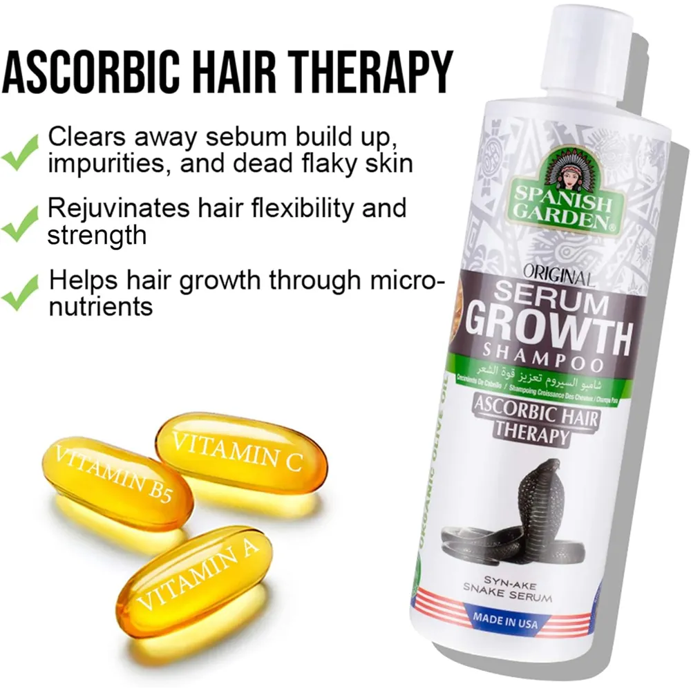 Spanish Garden Ascorbic Hair Therapy Hair Grow Shampoo - 450 ml thumbnail 3