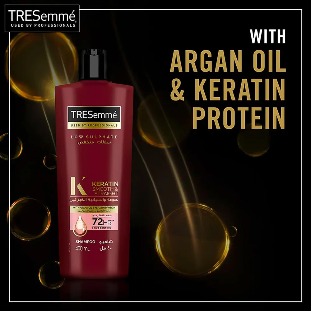 Tresemme Keratin Smooth & Straight Shampoo - 400 ml thumbnail 3