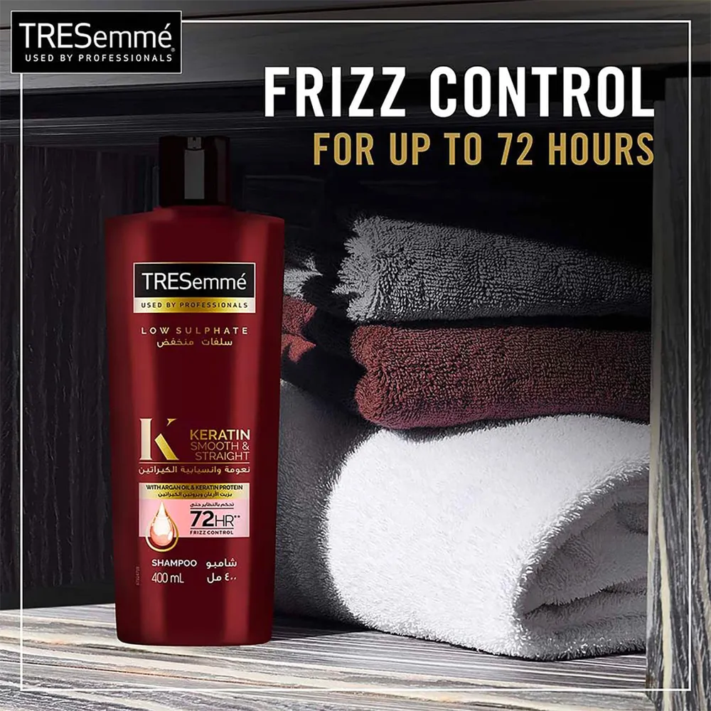 Tresemme Keratin Smooth & Straight Shampoo - 400 ml thumbnail 4