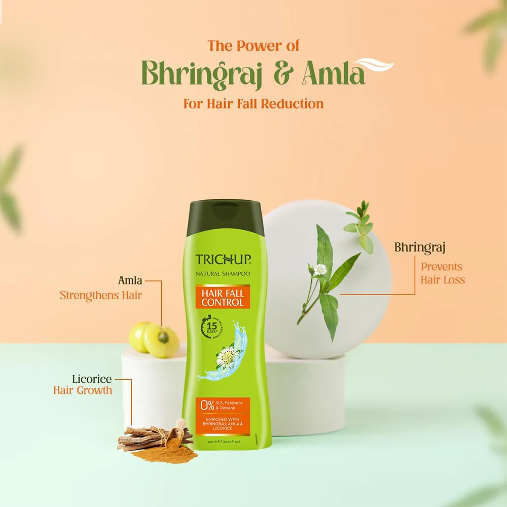 Trichup Almond Protein Herbal Shampoo - 400 ml thumbnail 3