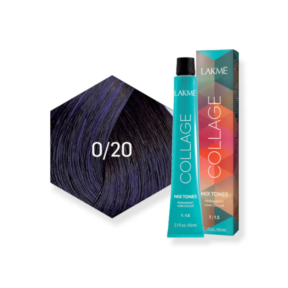Lakme Collage Mix Permanent Hair Color - 0/20 Violet thumbnail 3
