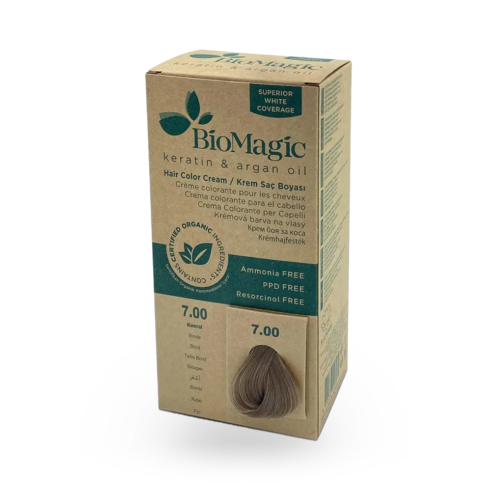 BioMagic Keratin and Argan Oil Hair Colour Cream - Blonde (7.00) thumbnail 1