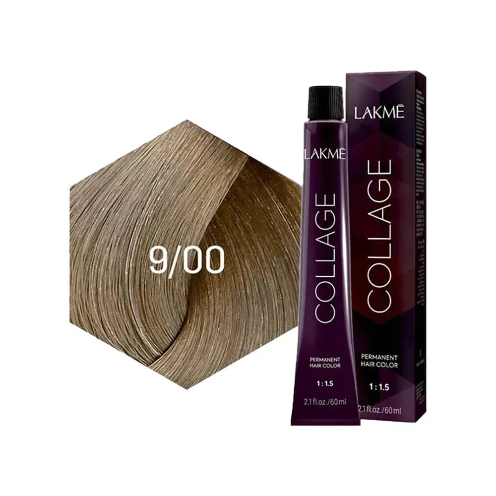 Lakme Collage Permanent Hair Color - 9/00 Very Light Blonde (60 ml) thumbnail 3