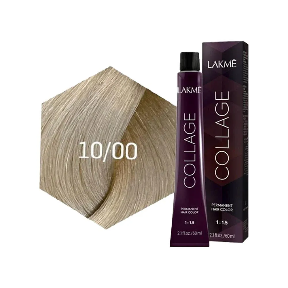 Lakme Collage Permanent Hair Color - 10/00 Platinum Blonde (60 ml) thumbnail 3