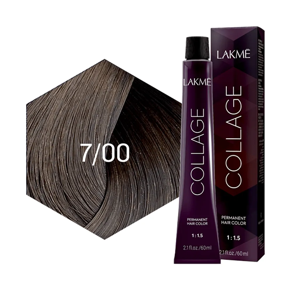 Lakme Collage Permanent Hair Color - 7/00 Medium Blonde (60 ml) thumbnail 3