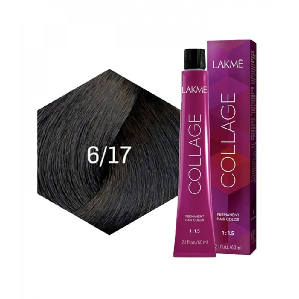 Lakme Collage Permanent Hair Color - 6/17 Ash Blue Dark Blonde thumbnail 3