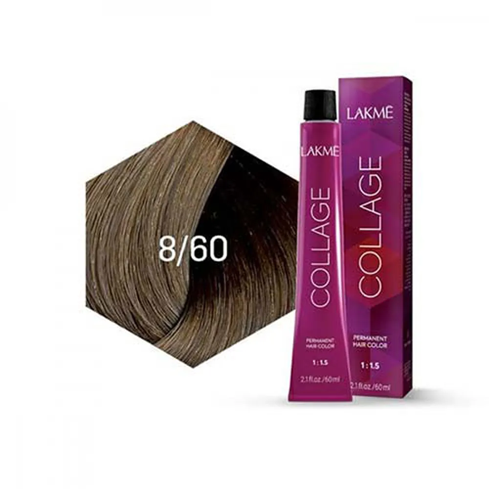 Lakme Collage Permanent Hair Color - 8/60 Chestnut Light Blonde (60 ml) thumbnail 3