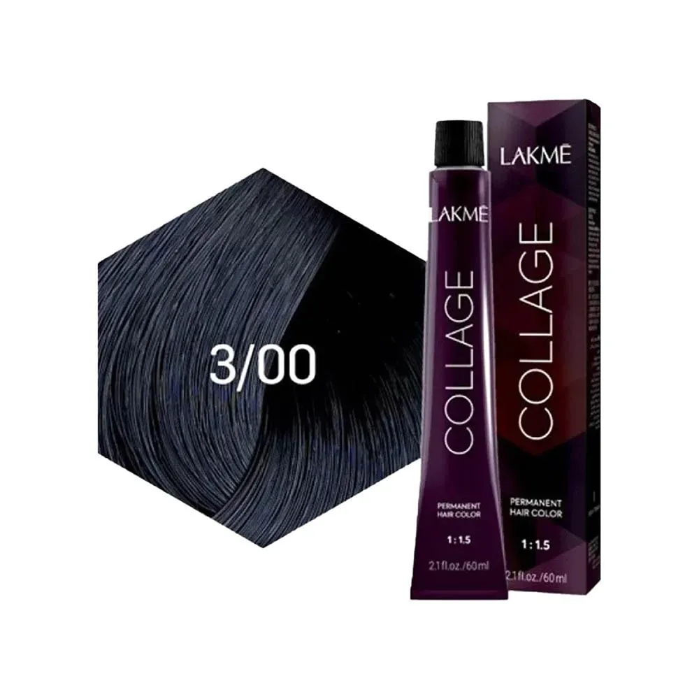 Lakme Collage Permanent Hair Color - 3/00 Dark Brown thumbnail 3
