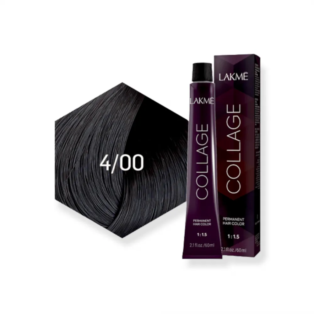 Lakme Collage Permanent Hair Color - 4/00 Medium Brown thumbnail 3