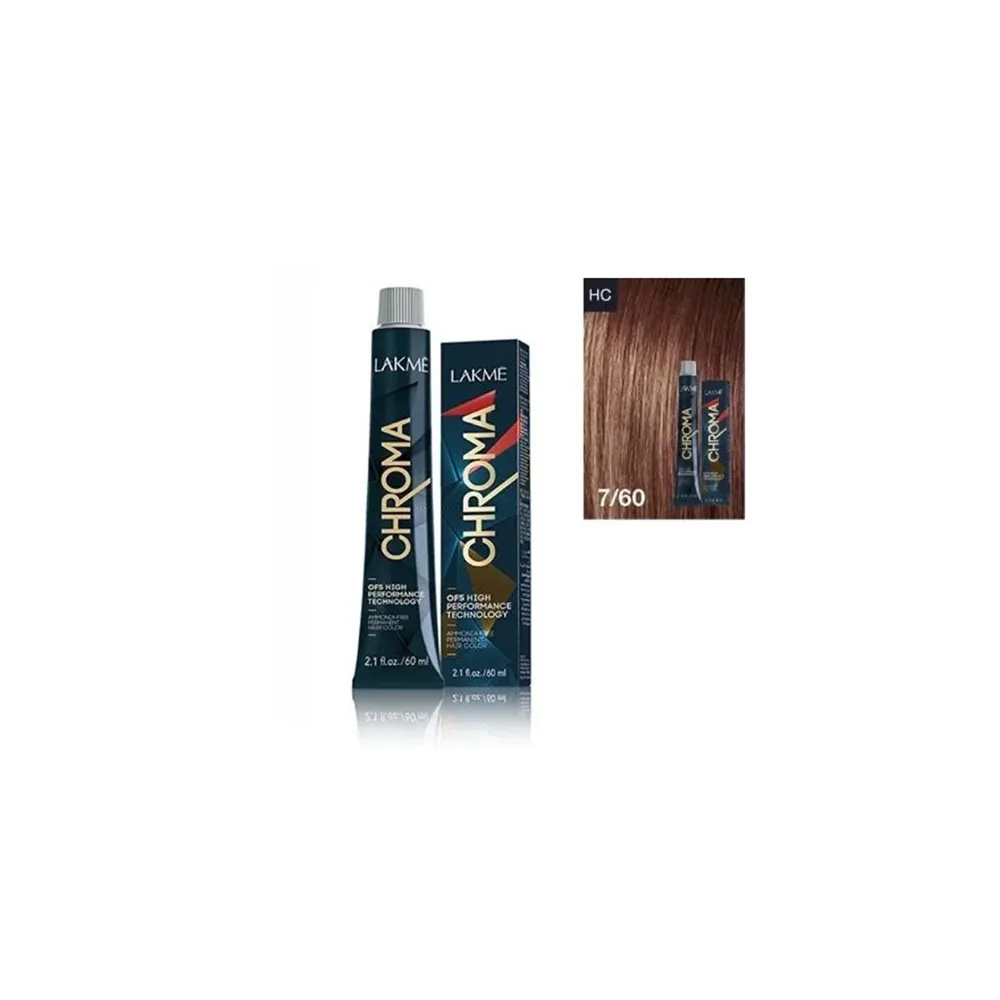 Lakme Chroma Permanent Hair Color - 7/60 Chestnut Medium Brown (60 ml) thumbnail 4