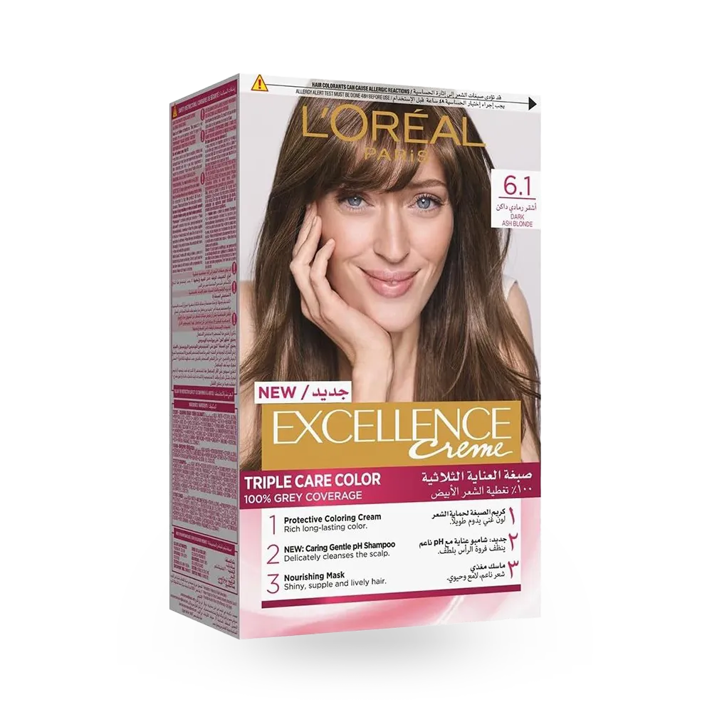L’Oréal Paris Excellence Creme - 6.1 Dark Ash Blonde thumbnail 1