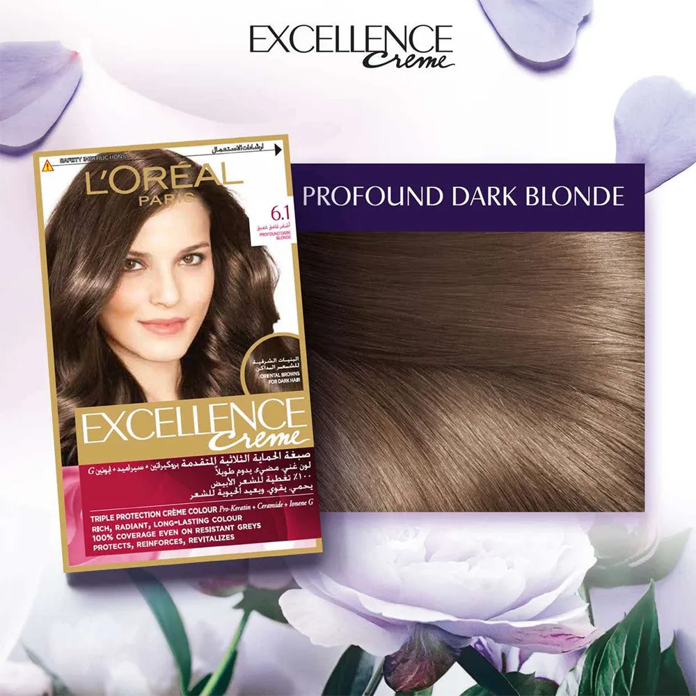 L’Oréal Paris Excellence Creme - 6.1 Dark Ash Blonde thumbnail 3