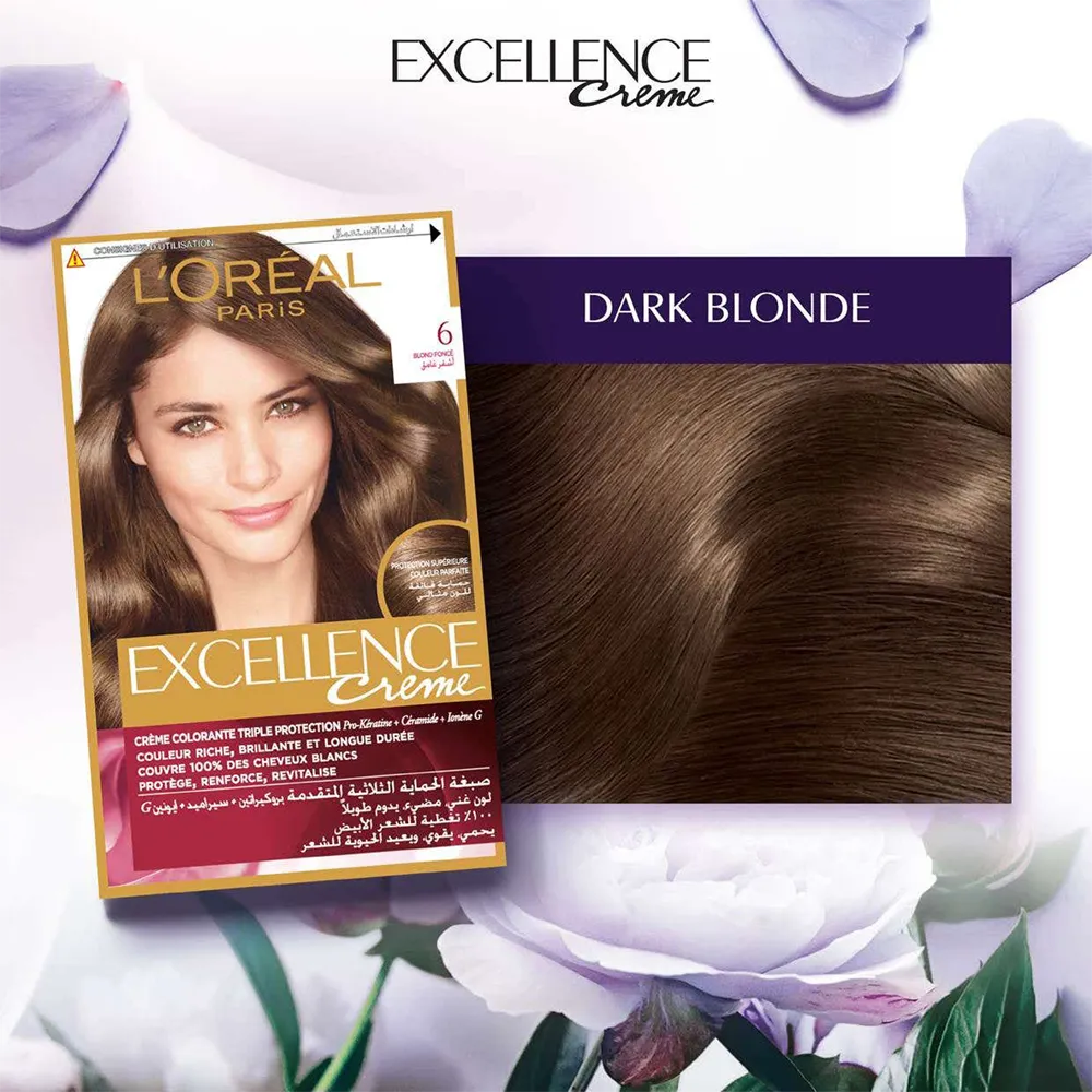 L’Oréal Paris Excellence Creme - 6 Dark Blonde thumbnail 2