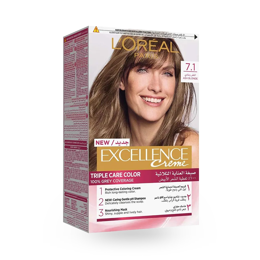 L’Oréal Paris Excellence Creme - 7.1 Ash Blonde thumbnail 1