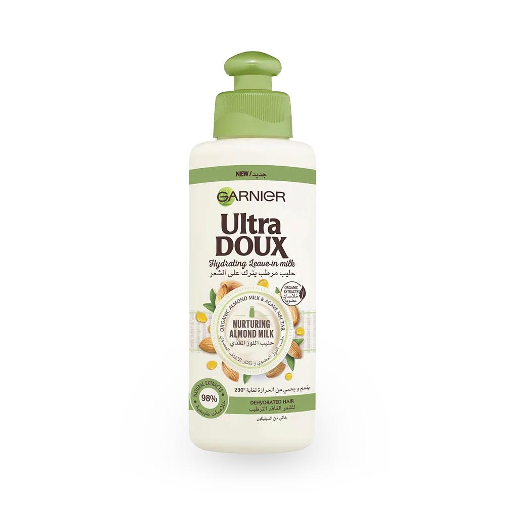 Garnier Ultra Doux Almond Milk Hydrating Leave-In Milk - 200 ml thumbnail 1