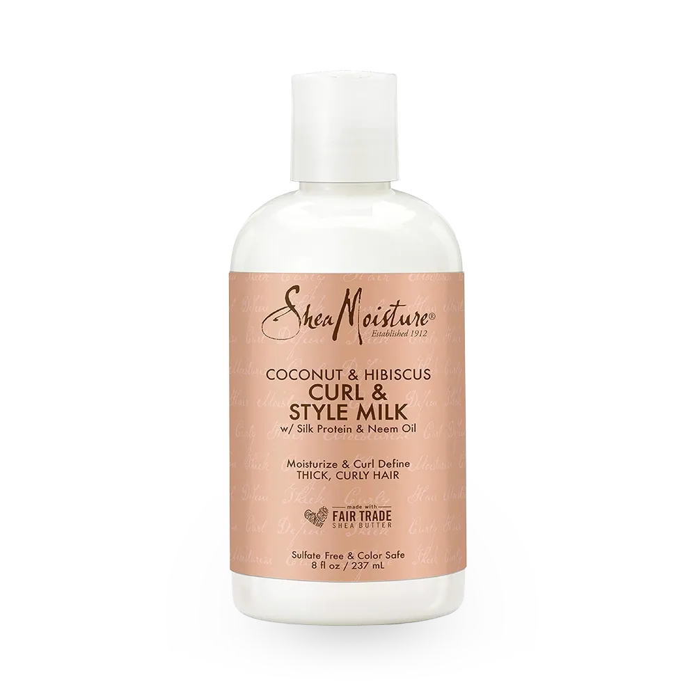 Shea Moisture Coconut & Hibiscus Curl & Style Milk - 237 ml thumbnail 1