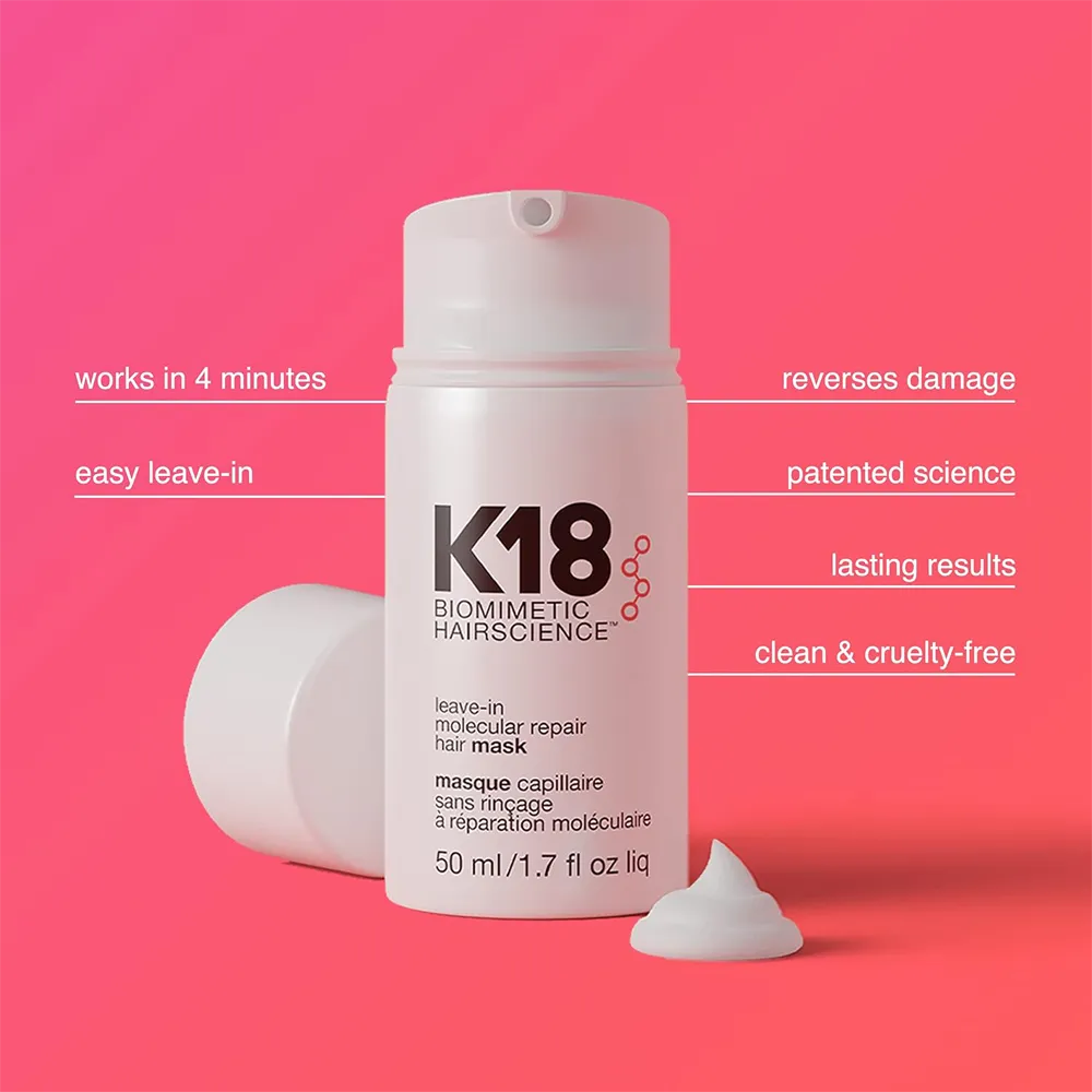 K18 Leave-In Molecular Repair Hair Mask - 50 ml thumbnail 3