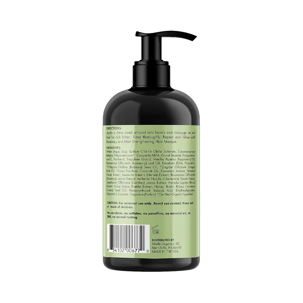 Mielle Organics Rosemary Mint Strengthening Shampoo - 355 ml thumbnail 2