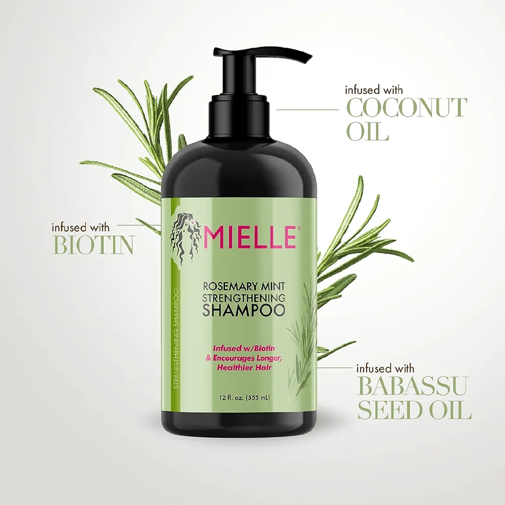 Mielle Organics Rosemary Mint Strengthening Shampoo - 355 ml thumbnail 3