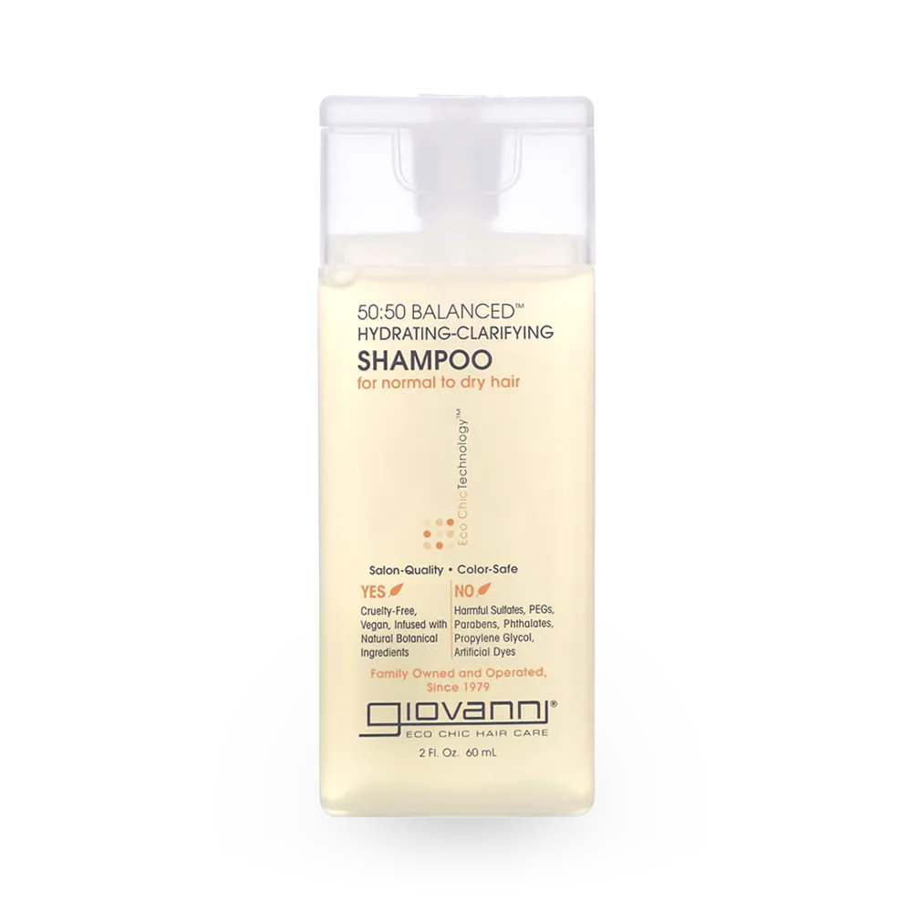 Giovanni 50:50 Balanced Hydrating Clarifying Shampoo - 60 ml thumbnail 1