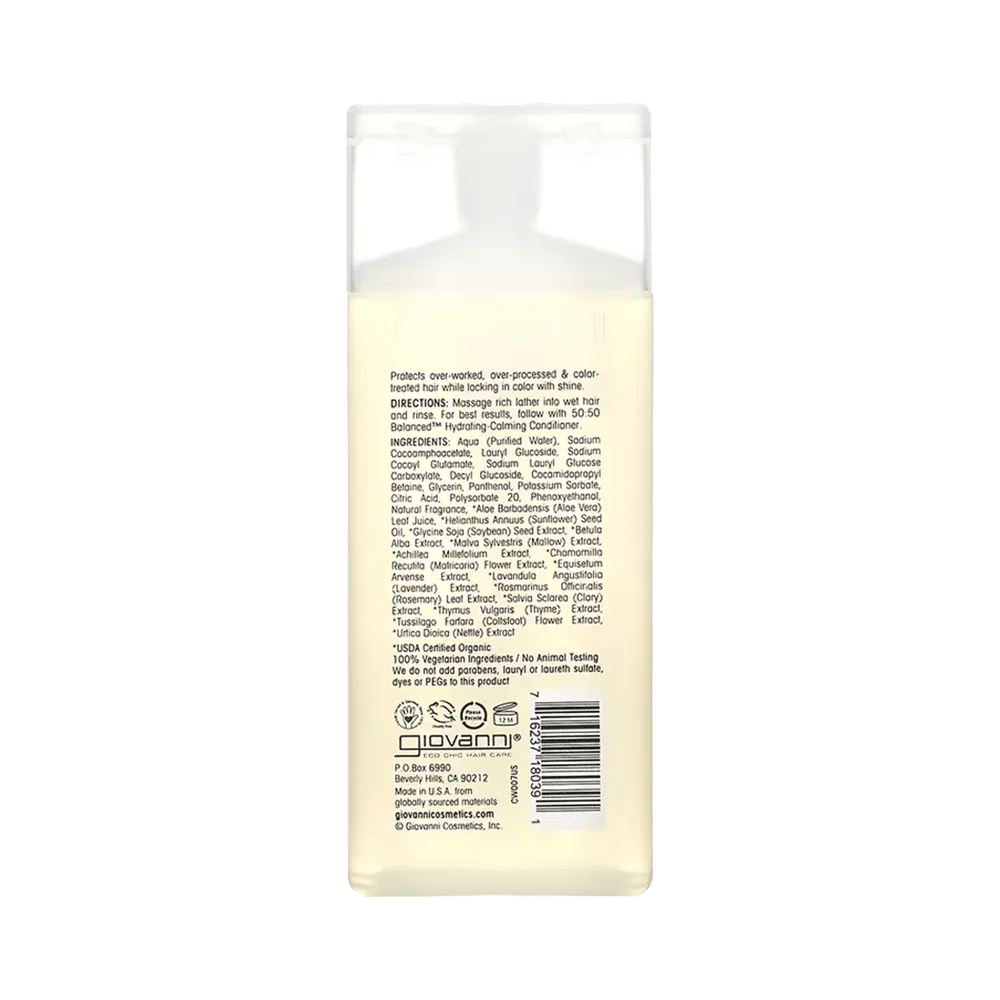 Giovanni 50:50 Balanced Hydrating Clarifying Shampoo - 60 ml thumbnail 2