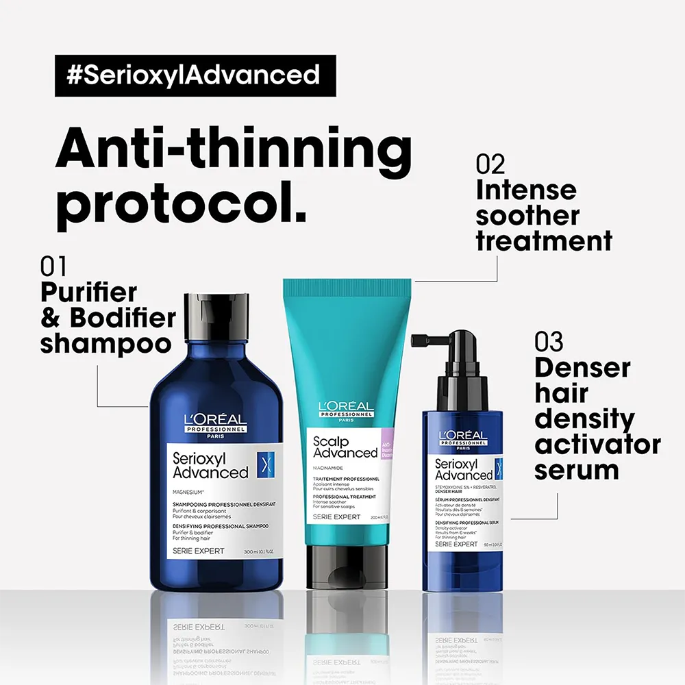 L'Oreal Professionnel Serioxyl Advanced Purifier & Bodifier Shampoo - 300 ml thumbnail 4