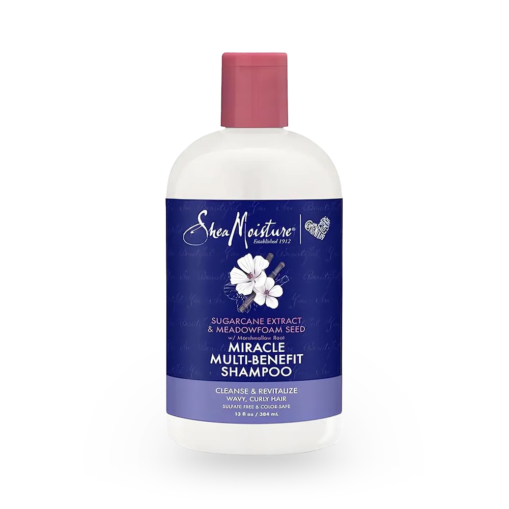 Shea Moisture Sugarcane Extract & Meadowfoam Seed Miracle Shampoo - 384 ml thumbnail 1