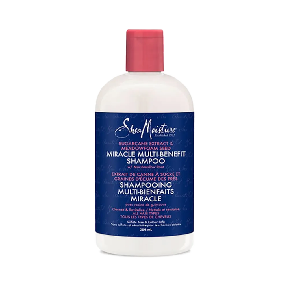 Shea Moisture Sugarcane Extract & Meadowfoam Seed Miracle Shampoo - 384 ml thumbnail 2