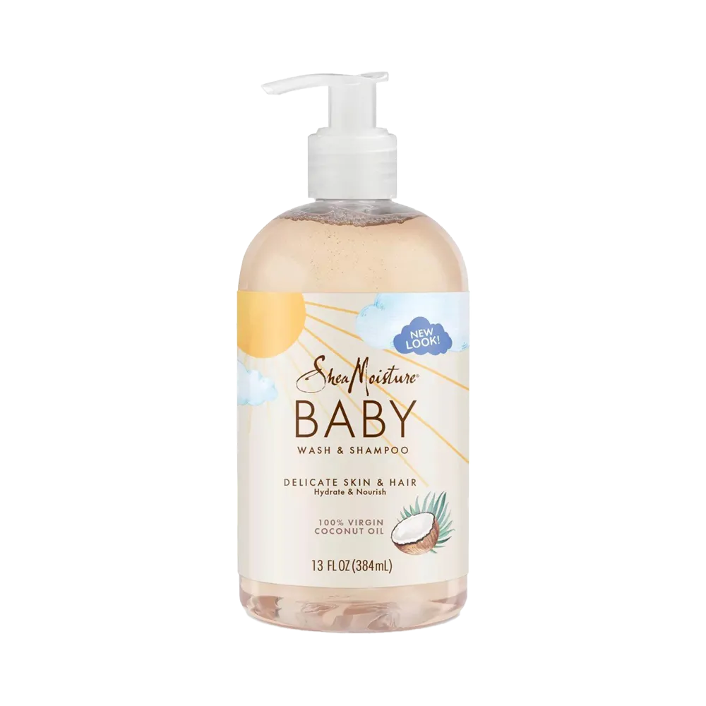 Shea Moisture 100% Virgin Coconut Oil Baby Wash & Shampoo - 384 ml thumbnail 3