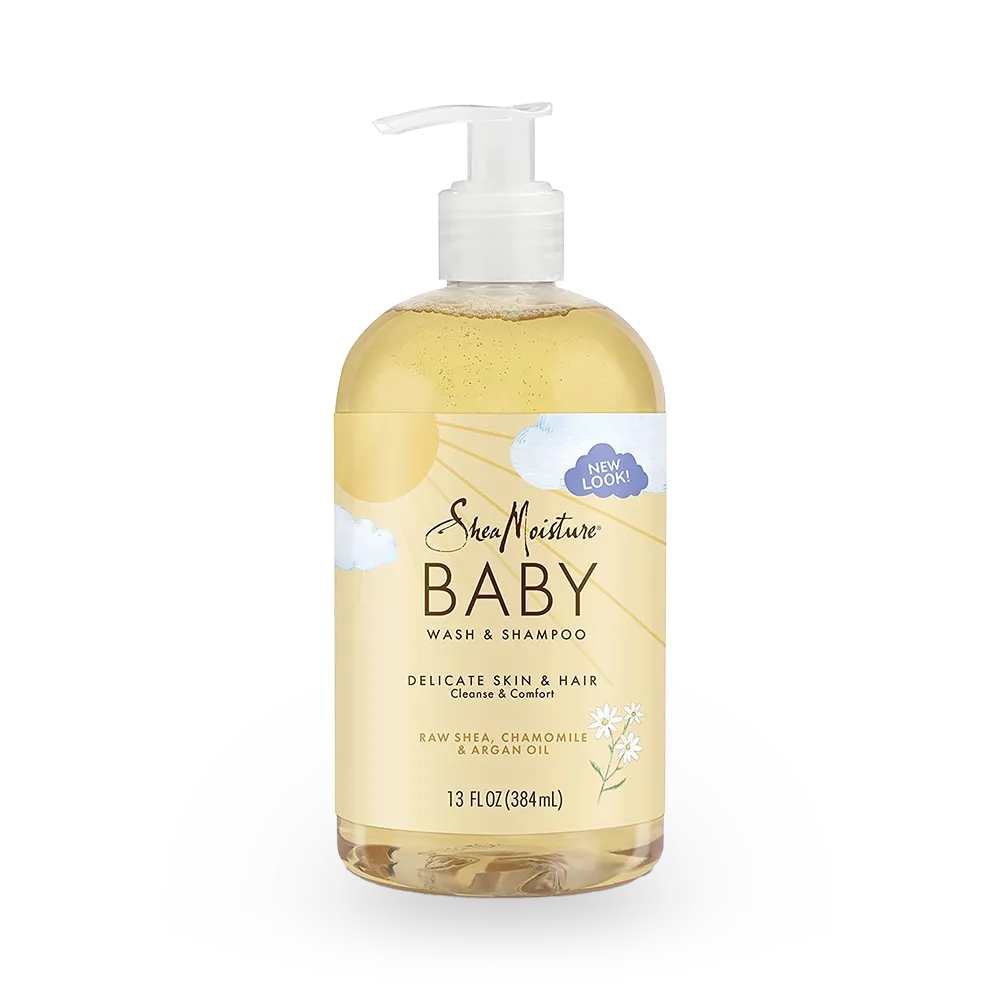 Shea Moisture Raw Shea Chamomile & Argan Oil Baby Wash & Shampoo - 384 ml thumbnail 1