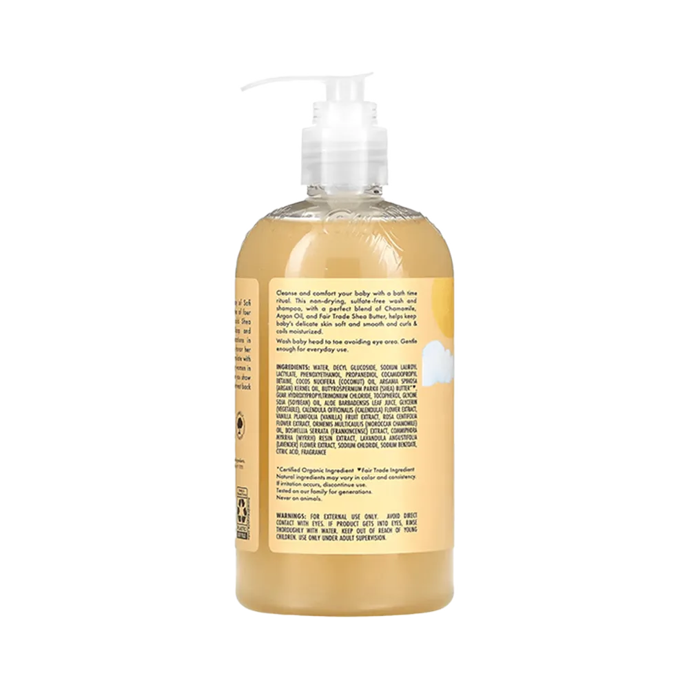 Shea Moisture Raw Shea Chamomile & Argan Oil Baby Wash & Shampoo - 384 ml thumbnail 2
