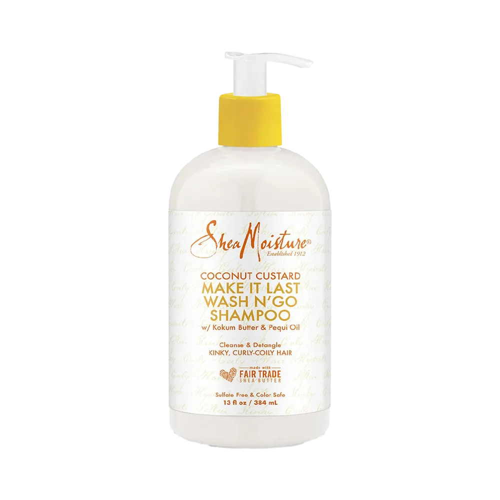 Shea Moisture Coconut Custard Make It Last Wash N' Go Shampoo - 384 ml thumbnail 3