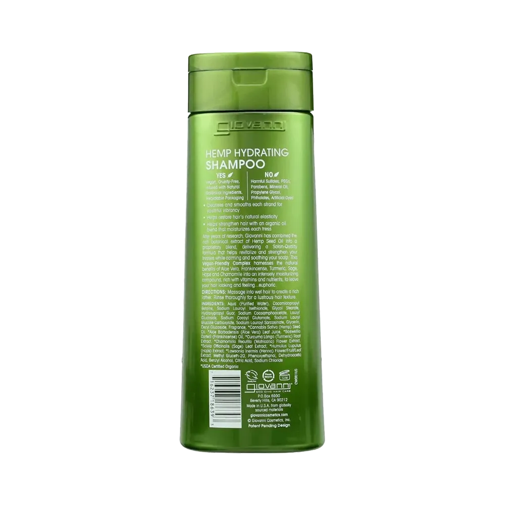 Giovanni Hemp Hydrating Shampoo - 250 ml thumbnail 2