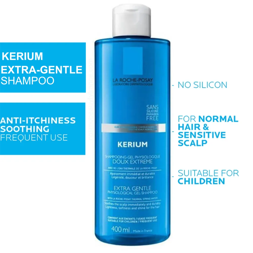 La Roche-Posay Kerium Doux Extreme Extra Gentle Shampoo - 400 ml thumbnail 3