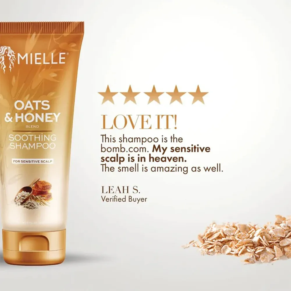Mielle Organics Oats & Honey Soothing Shampoo - 237 ml thumbnail 3