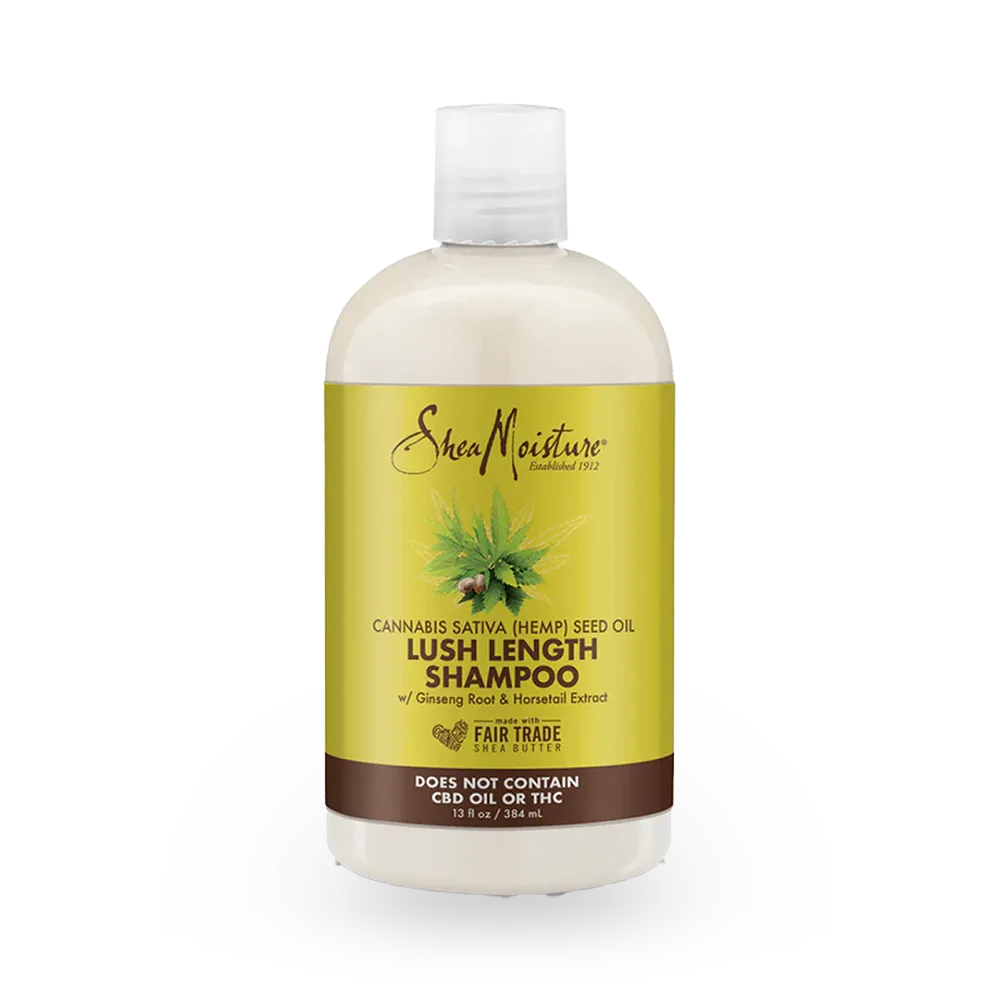 Shea Moisture Cannabis Sativa (Hemp) Seed Oil Lush Length Shampoo - 384 ml thumbnail 1