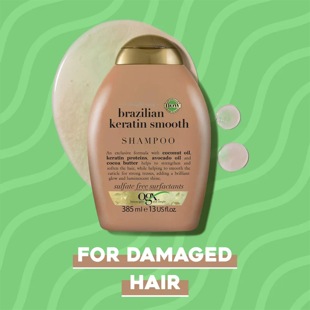 OGX Ever Straightening + Brazilian Keratin Therapy Shampoo - 385 ml thumbnail 4