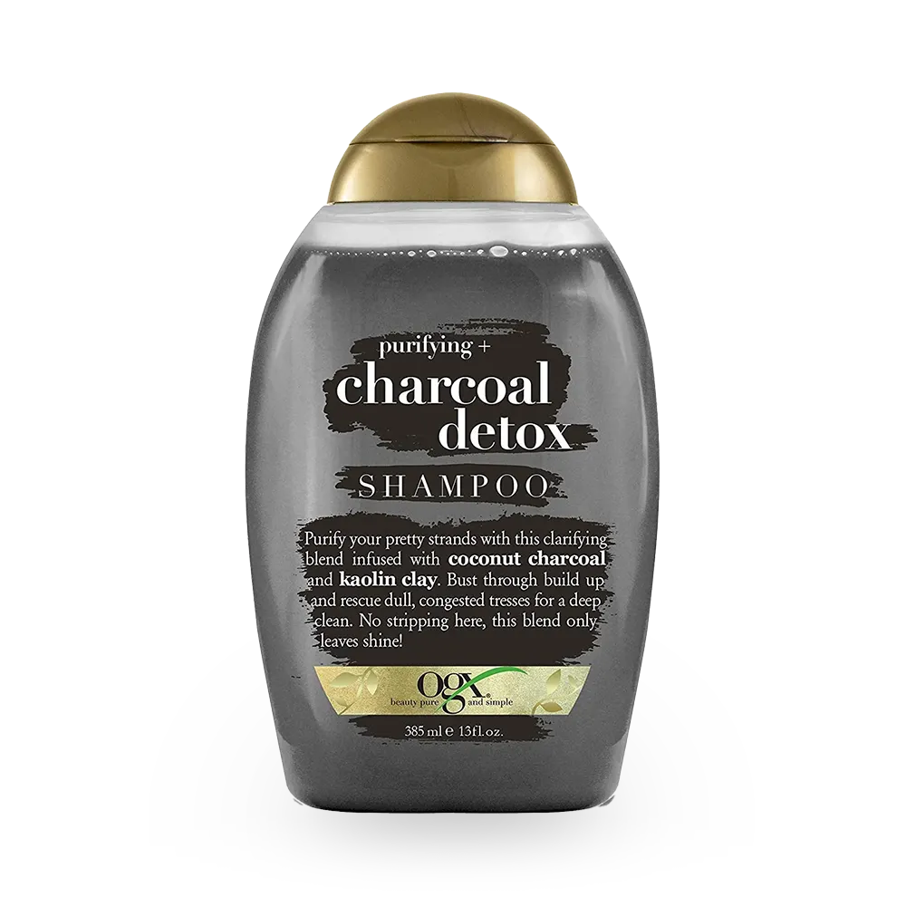 OGX Purifying + Charcoal Detox Shampoo - 385 ml thumbnail 1