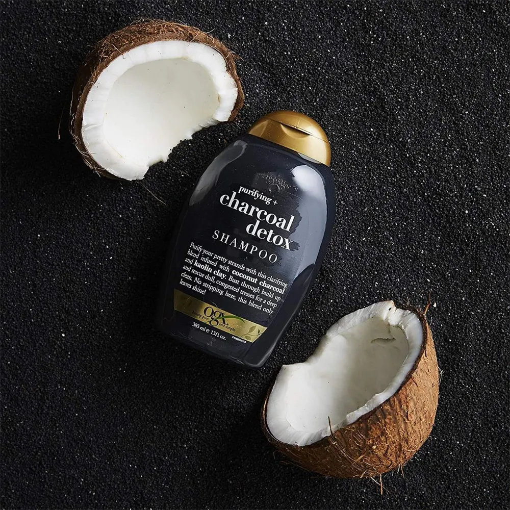 OGX Purifying + Charcoal Detox Shampoo - 385 ml thumbnail 4