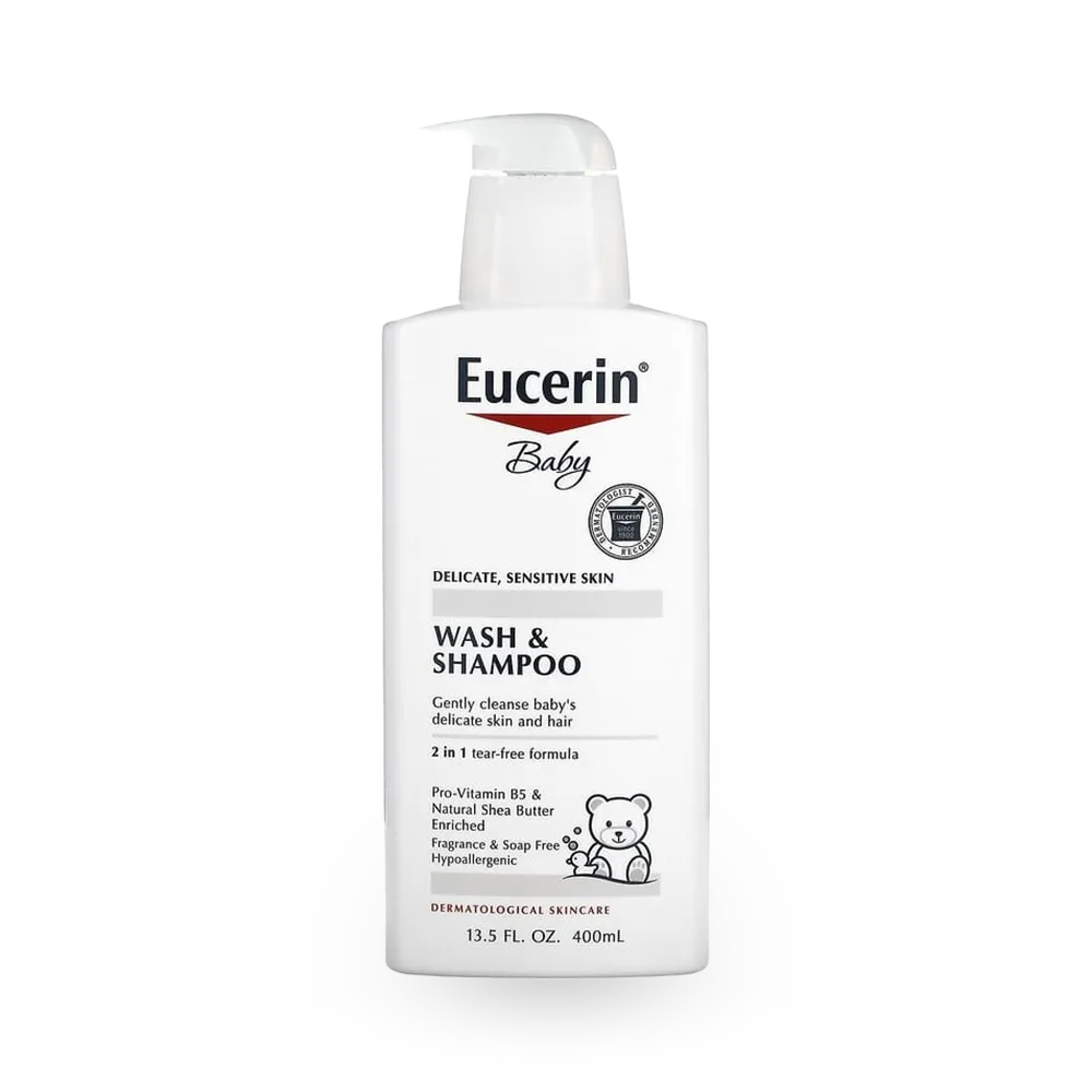 Eucerin Baby Wash and Shampoo - 400 ml thumbnail 1