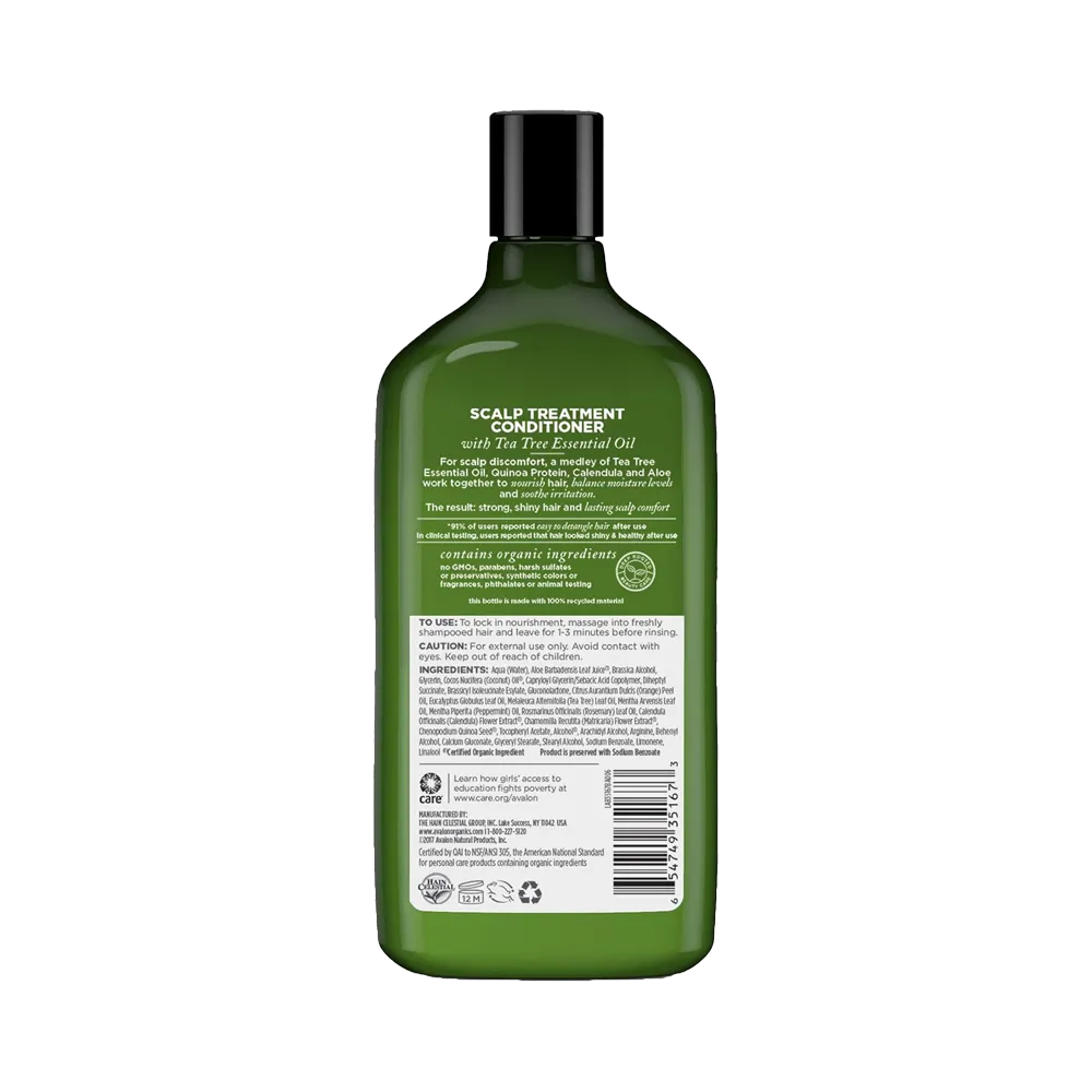 Avalon Organics Scalp Treatment Tea Tree Conditioner - 312 g thumbnail 2