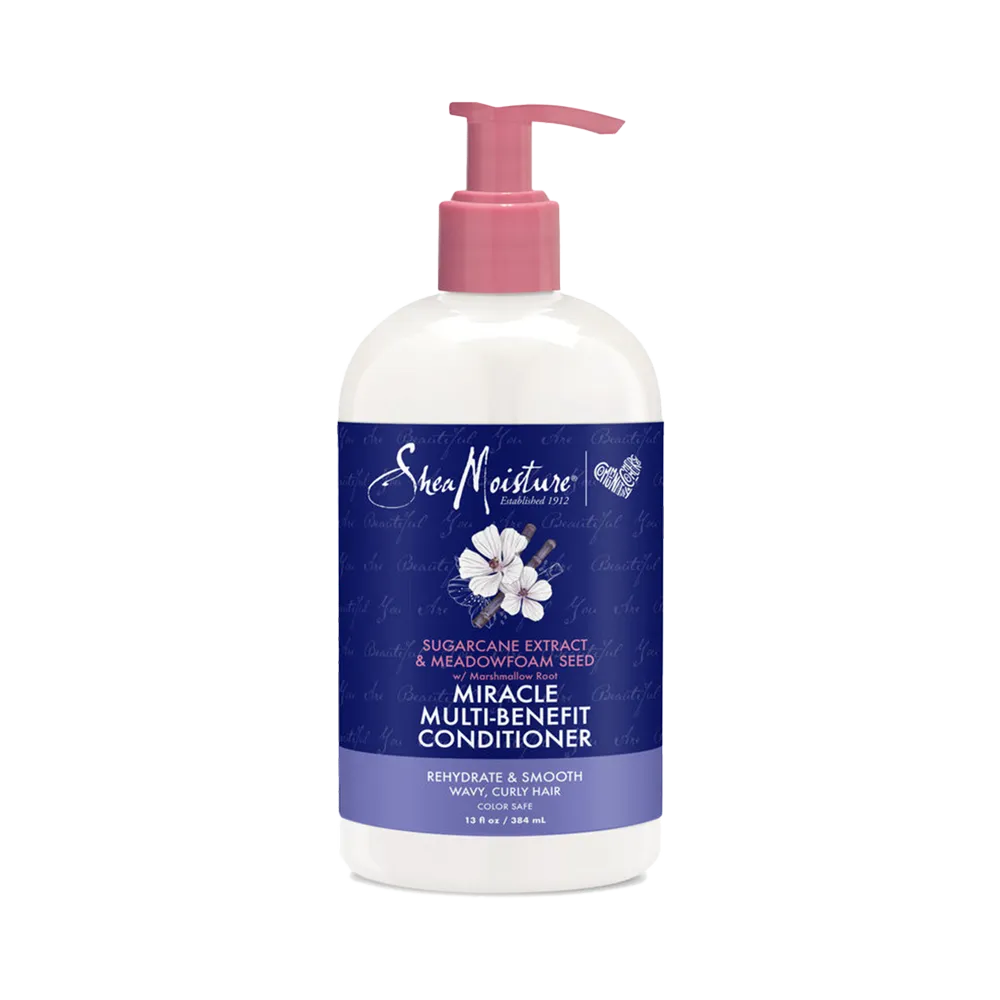 Shea Moisture Sugarcane Extract & Meadowfoam Seed Miracle Conditioner - 384 ml thumbnail 2
