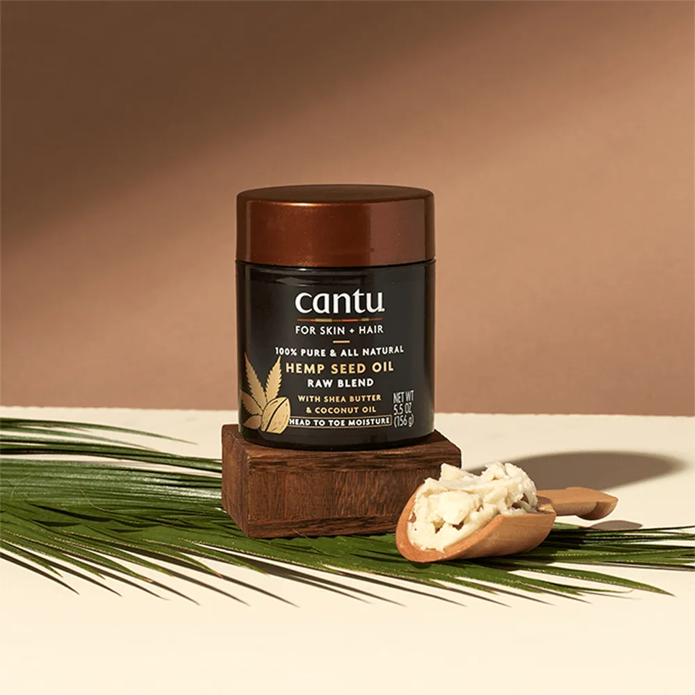 Cantu For Skin Hair Hemp Seed Oil Raw Blend Shea Butter & Coconut Oil - 156 g thumbnail 3