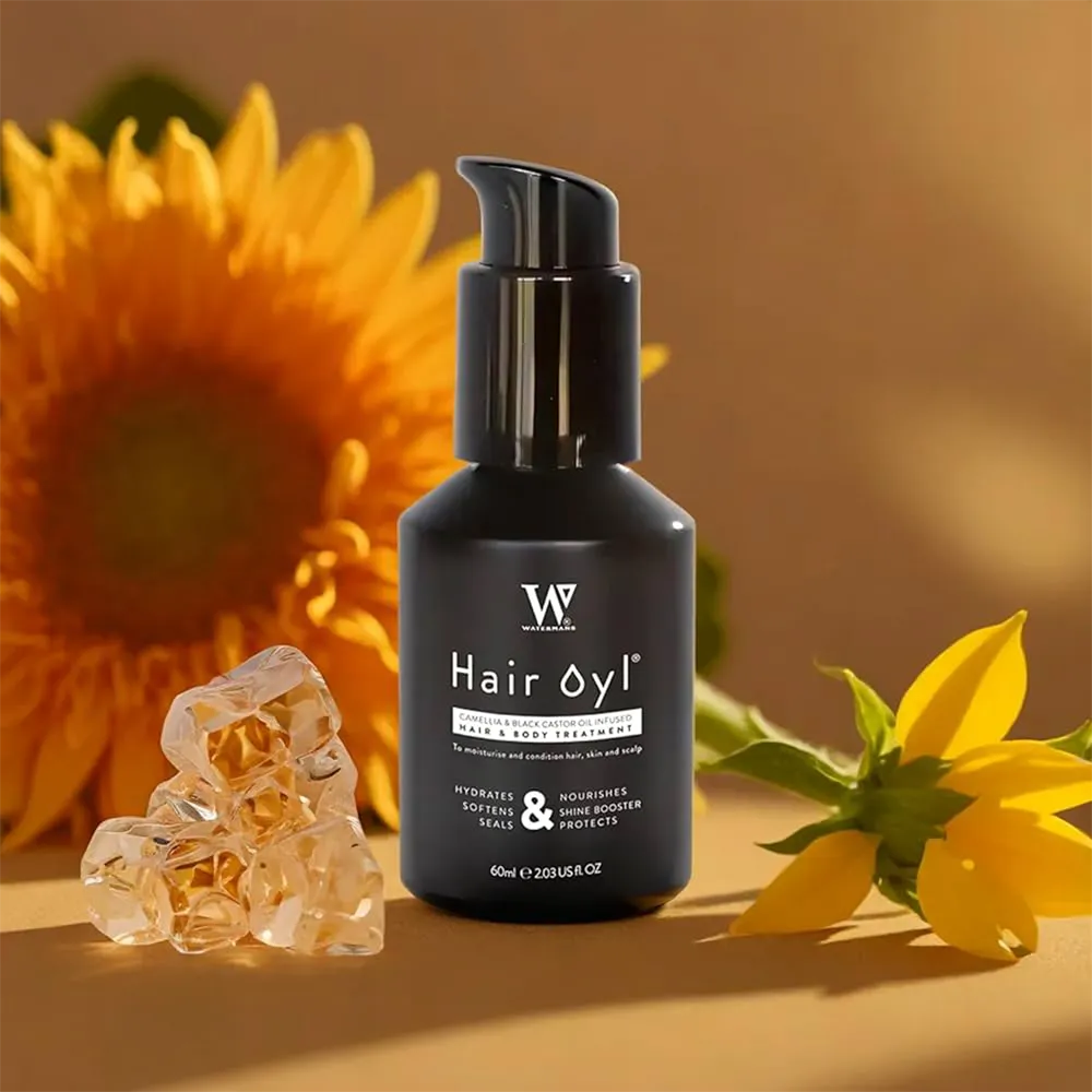 Watermans Camellia & Black Castor Hair Growth & Body Hydration Oil - 60 ml thumbnail 3