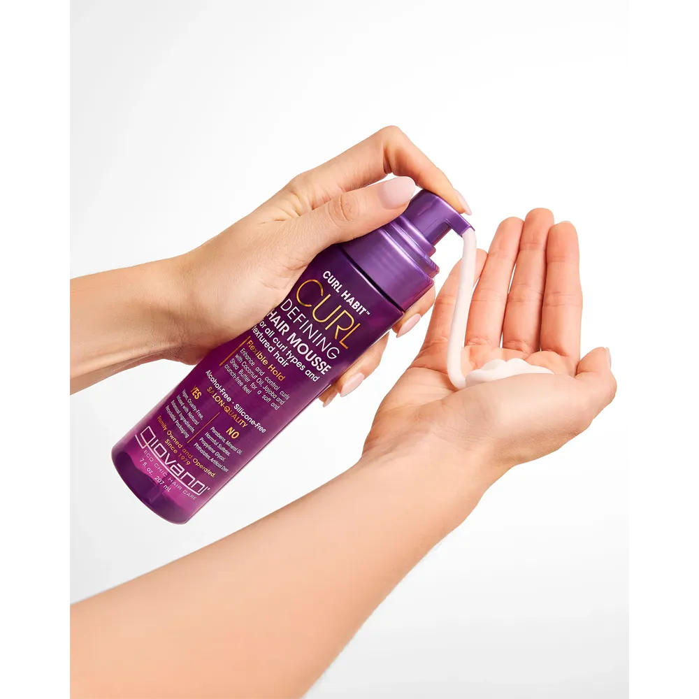 Giovanni Curl Habit Curl Defining Hair Mousse - 207 ml thumbnail 3